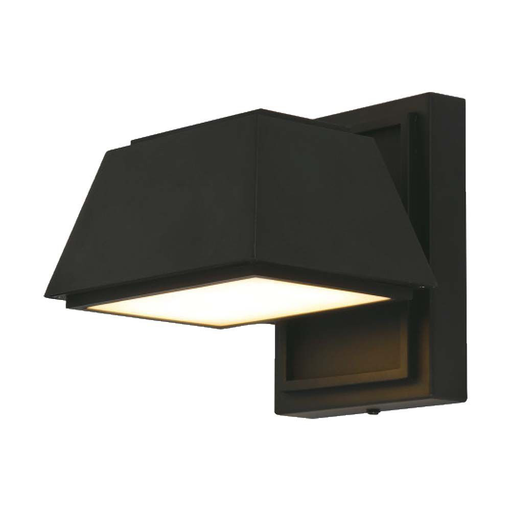 Kültéri LED fali lámpa kétiriányú, 15w, 3000K, meleg fehér, 1950lm, 100°, fekete, CRI>80, IP65, V-TAC, 10564