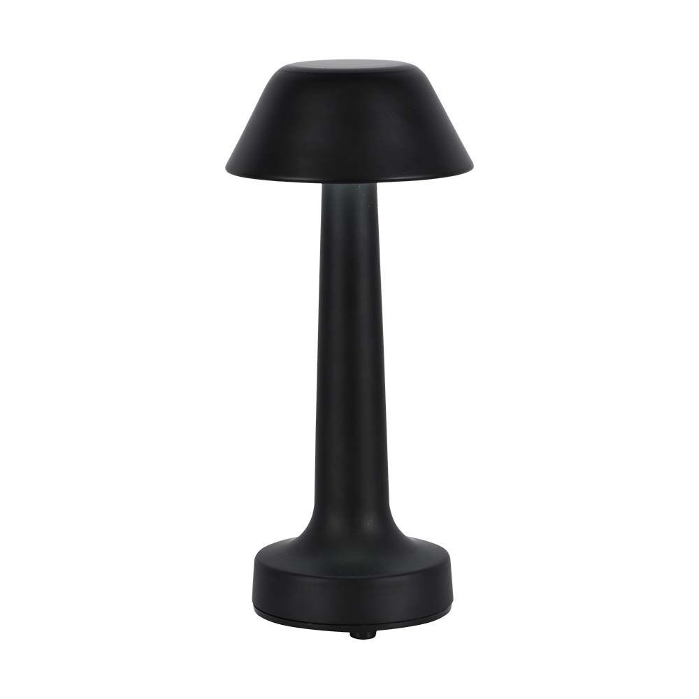 Újratölthető asztali design lámpa, 1w, CCT, 40lm, fekete, V-TAC, 10568