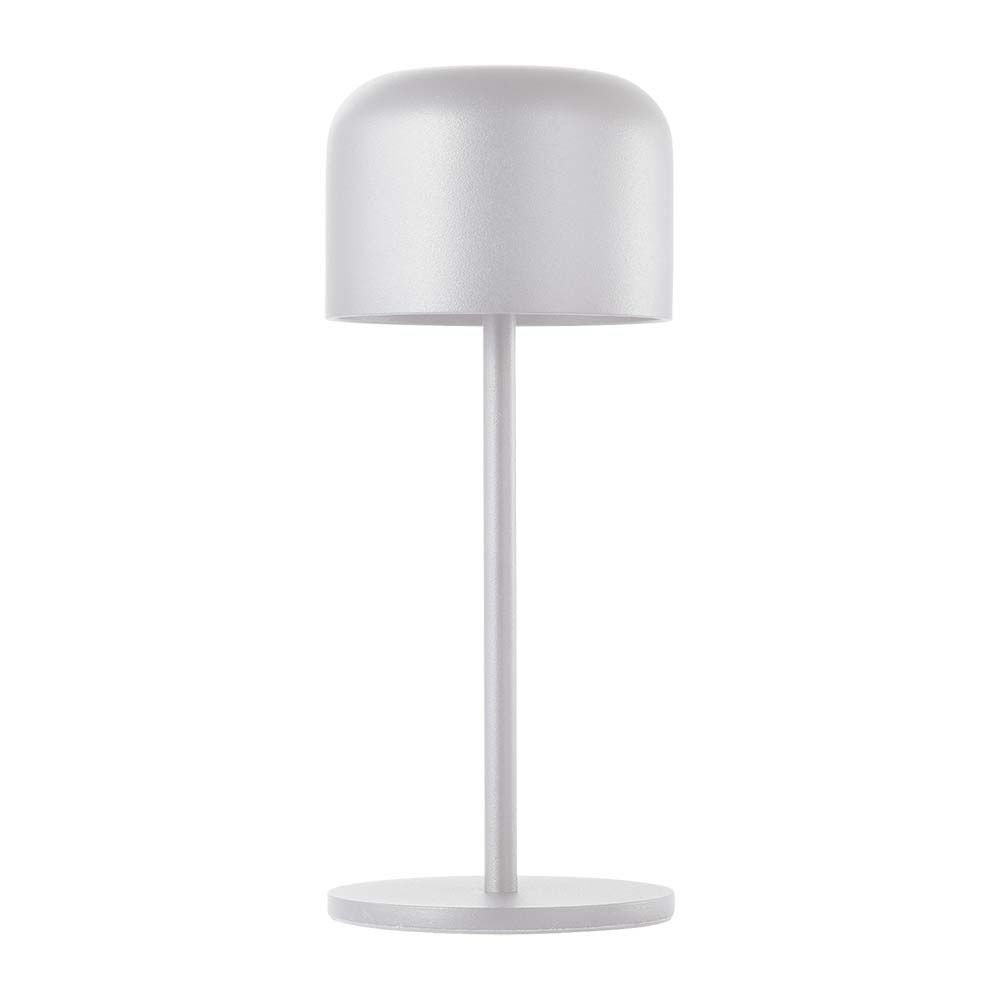 Újratölthető asztali lámpa, 1,5w, 2700K, meleg fehér, 150lm, 180°, fehér, IP54, V-TAC, 10449