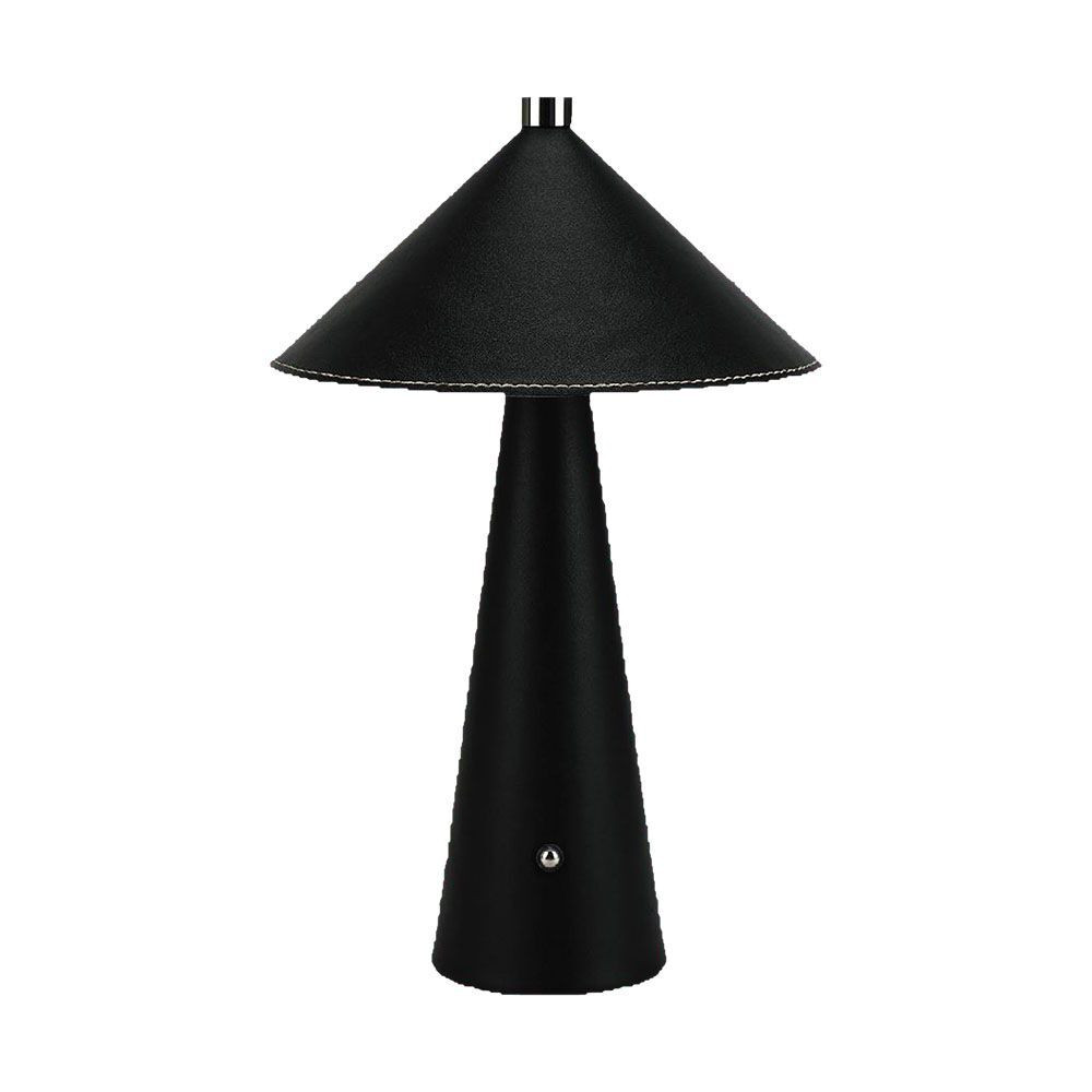 Újratölthető asztali design lámpa, 3w, CCT, 240lm, 100°, fekete, CRI>80, dimmelhető, V-TAC, 23417