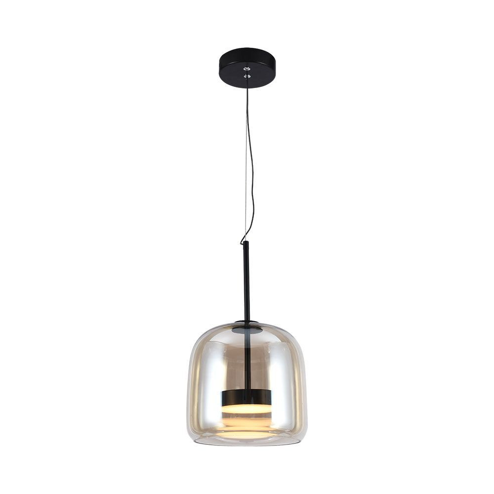 Designer függeszték, 6w, 3000K, meleg fehér, 750lm, 180°, borostyán, CRI>80, V-TAC, 23379