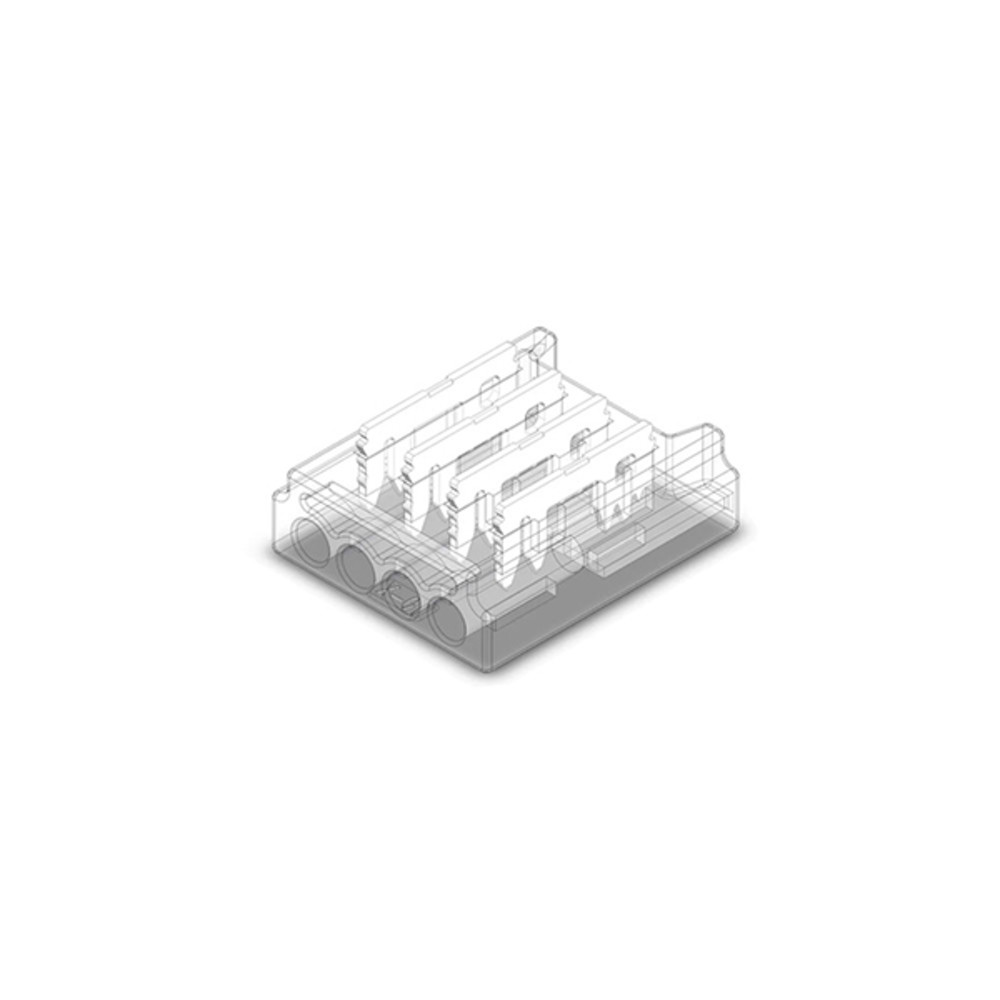 4 tűs csatlakozószalag rögzítése vezetékhez 10 mm-es smd-hez, LED szalaghoz SMD 10 mm, Optonica, 6574