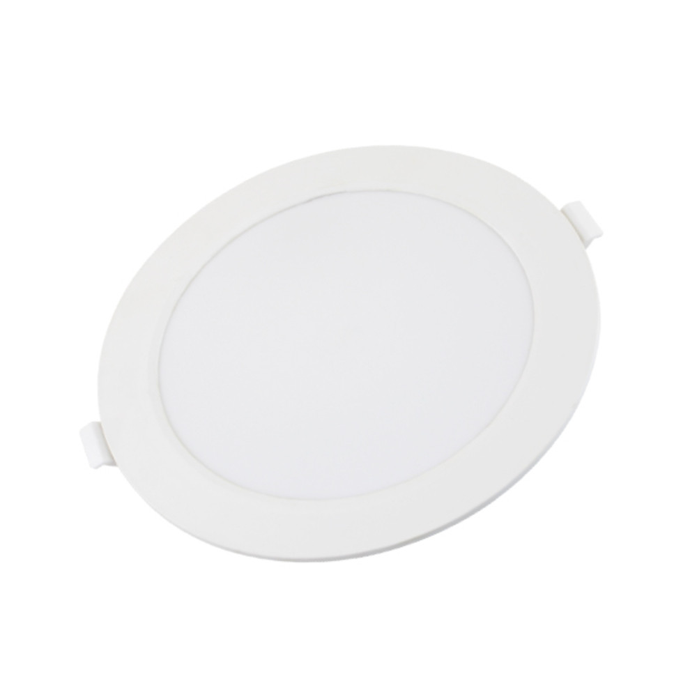 LED háttérvilágítású vékony mini kerek panel, 6W, 6000K, hideg fehér, 360 lm, fehér, Optonica, 2951