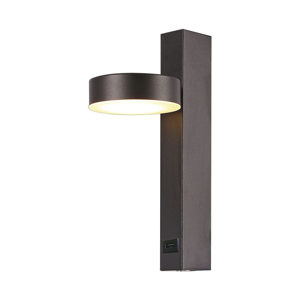 LED fali lámpa forgatható, 8w, 3000K, meleg fehér, 900lm, 120°, fekete, CRI>80, V-TAC, 23405