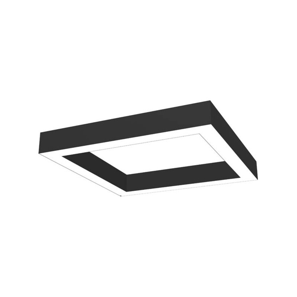 LED lineáris lámpatest négyzet alakú felületre szerelhető, függeszthető PROFILED-PS 1180x1180x80mm 110W 3000K (meleg fehér) 12480lm fekete 2423430 VI