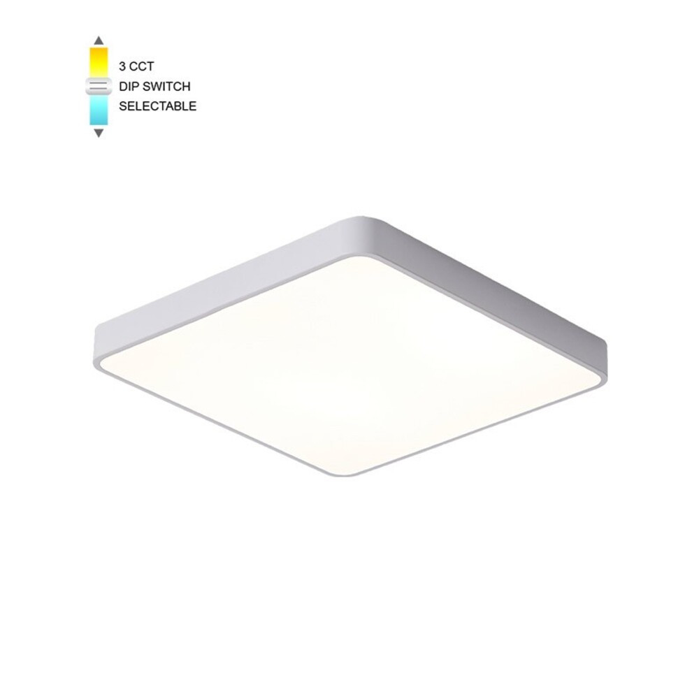 LED mennyezeti négyzet alakú lámpatest FINESSE S1-35 400*400*H50 35W 3xCCT-DIP SWITCH fehér 2026150 VITO, OPCIÓ FÜGGESZTŐ SZETT 202641
