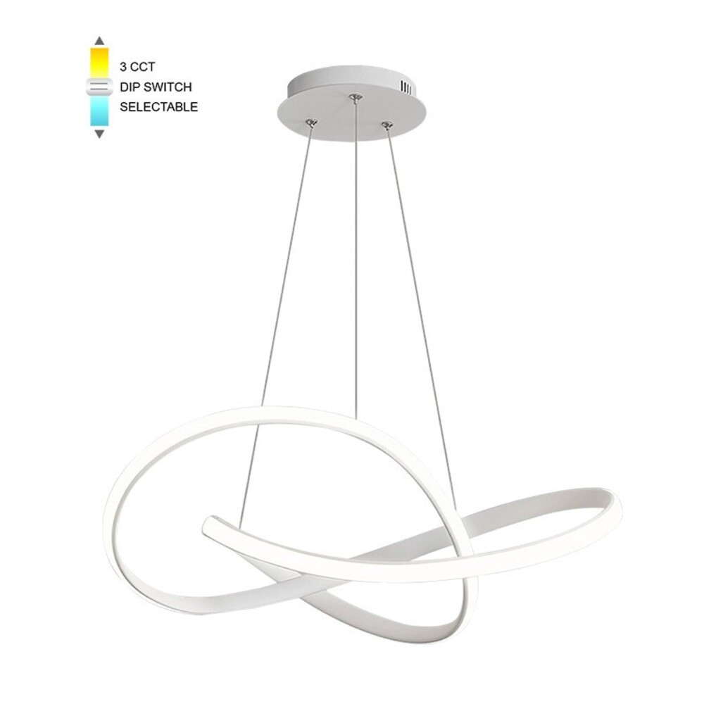 LED függesztett lámpa WAVE φ600*H180 48W 3xCCT-DIP kapcsoló, fehér 2026400 VITO