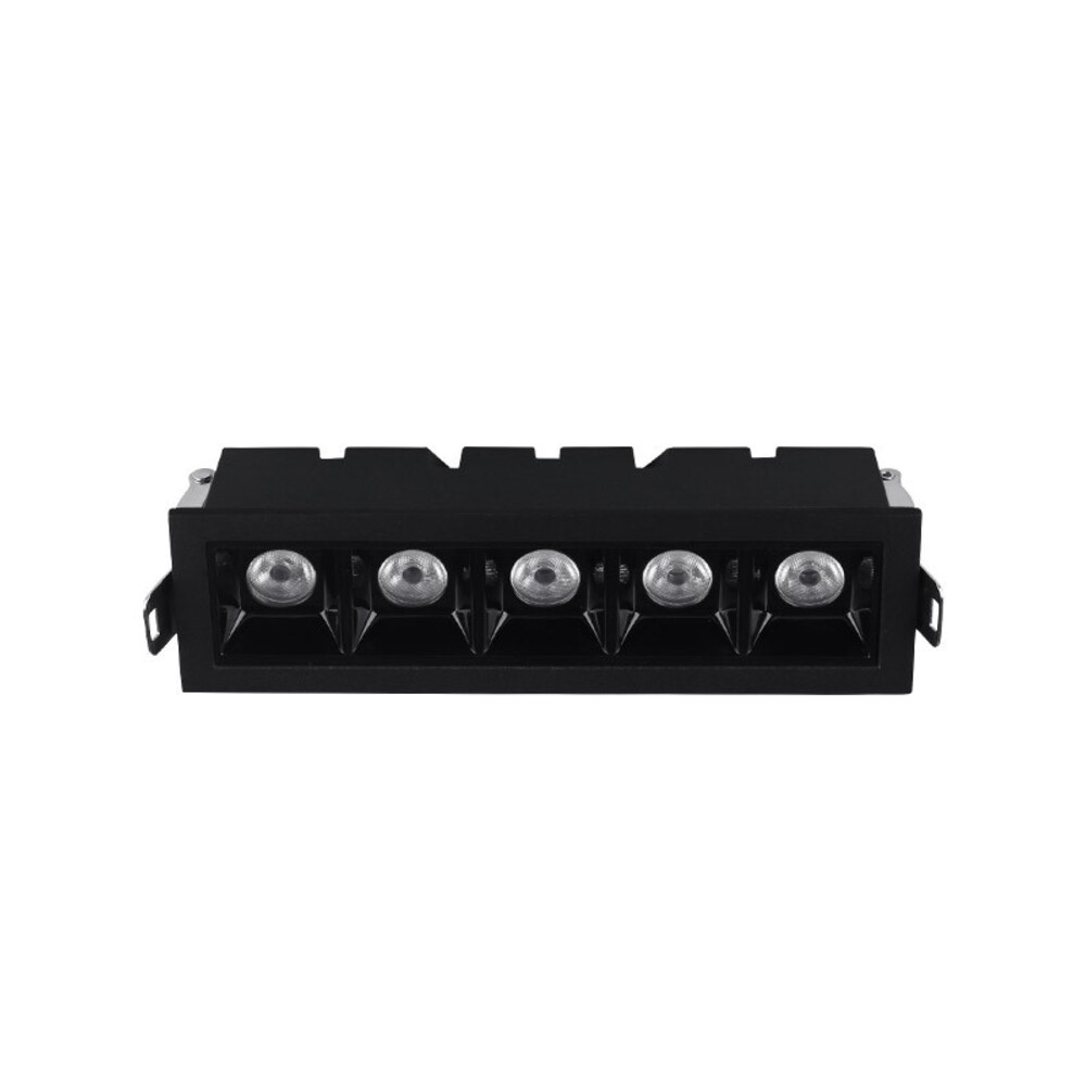 Süllyesztett LED spot lámpa ICECUBE-10 10W 940lm 3000K (meleg fehér) 148x45mm fekete 2102960 VITO