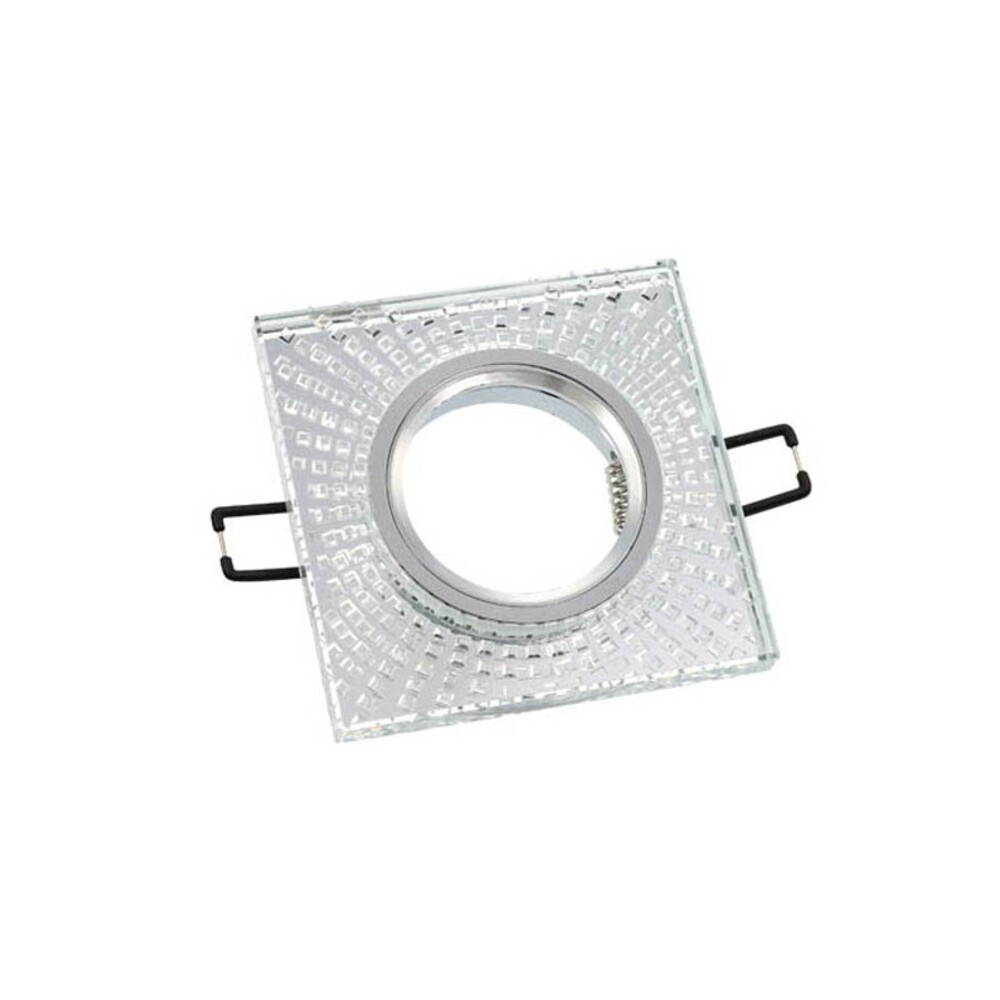 Süllyesztett négyzet alakú spot lámpa keret PALACE-02 GU5.3 MR16 króm üveggel 95x95x22mm 2012130 VITO
