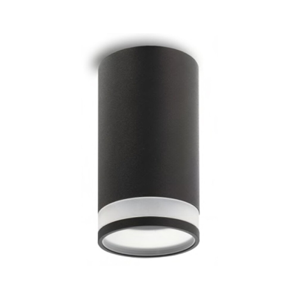 Mennyezeti spot lámpatest felületre szerelhető LUMO-CS GU10 Φ55x100mm fekete és áttetsző 2102290 VITO