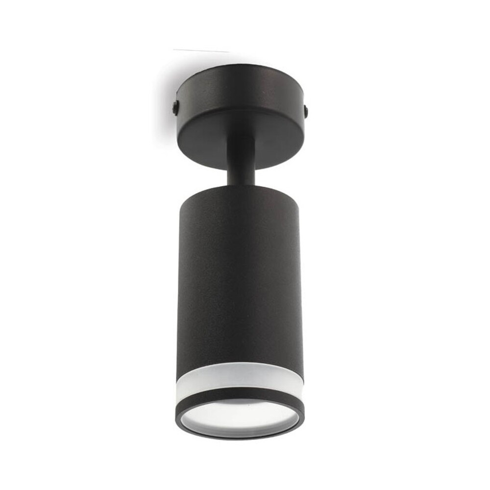 Felületre szerelhető spot lámpa LUMO-C GU10 állítható szögű Φ55x100mm fekete és átlátszó 2102240 VITO