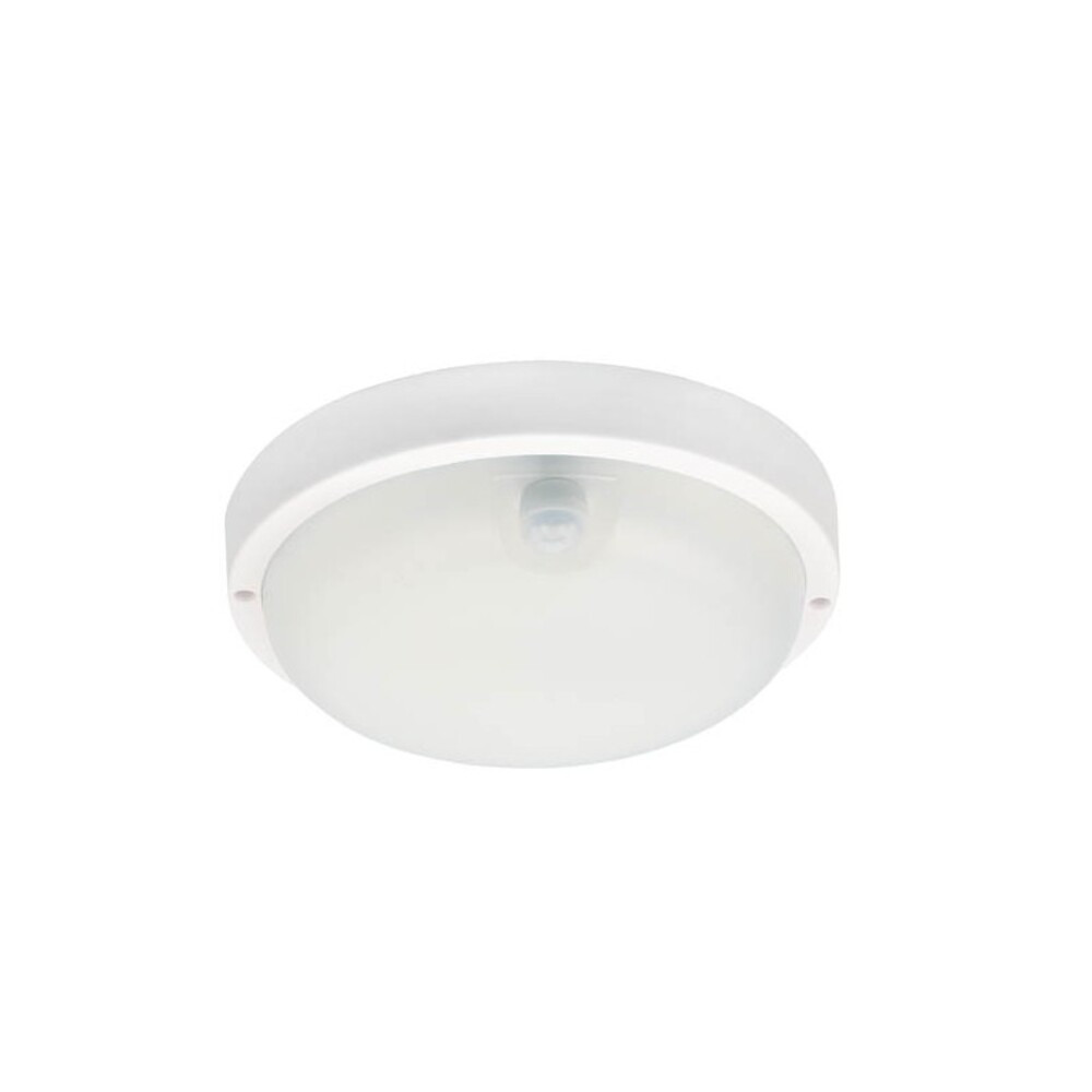 LED kültéri hajólámpa PIR érzékelővel LUZ-BRP 18W 1224lm 4000K (természetes fehér) IP65 Φ200x55mm fehér 3400880 VITO