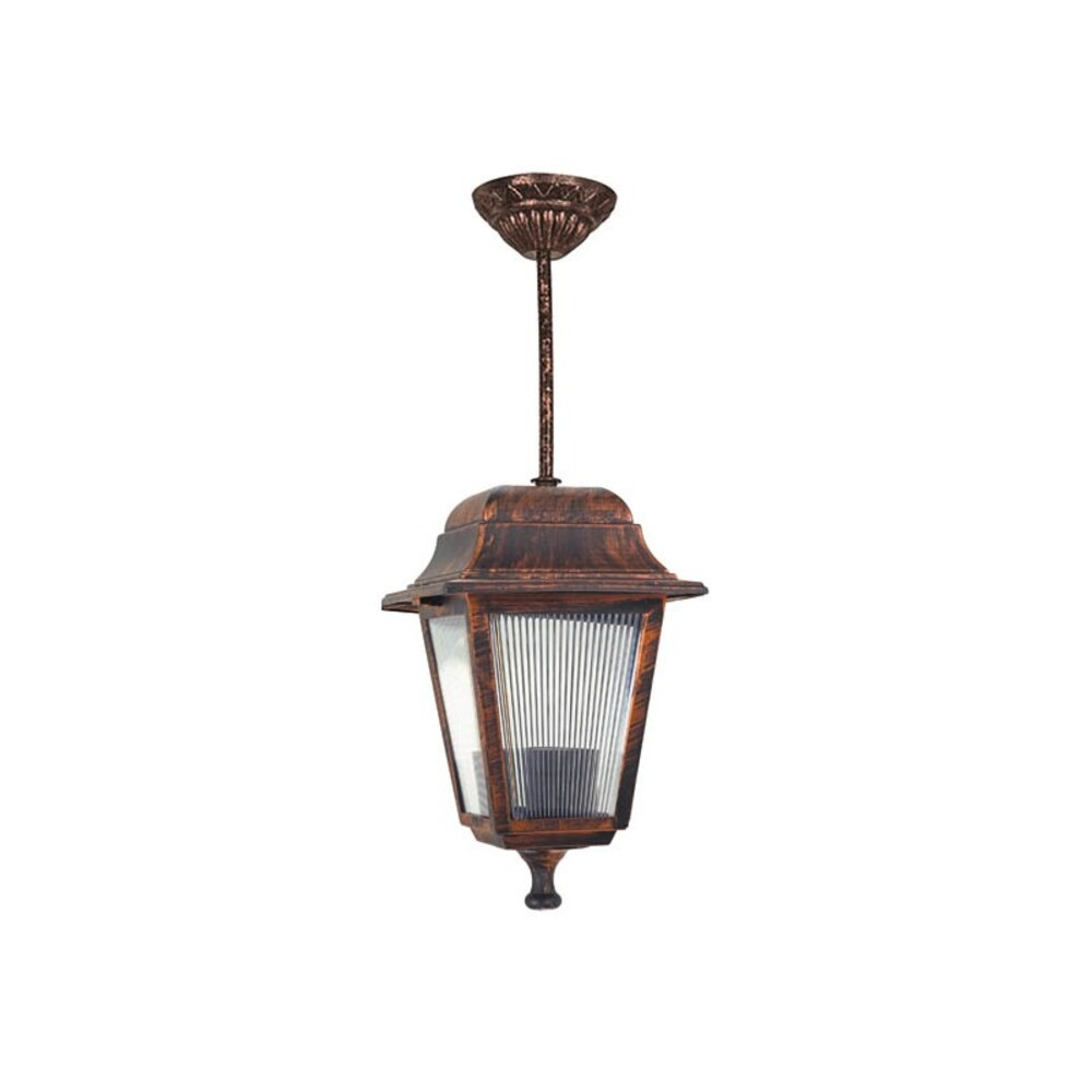 BERGAMO-H kültéri függeszték E27 IP44 műanyag 160x160x460mm antik 3241910 VITO