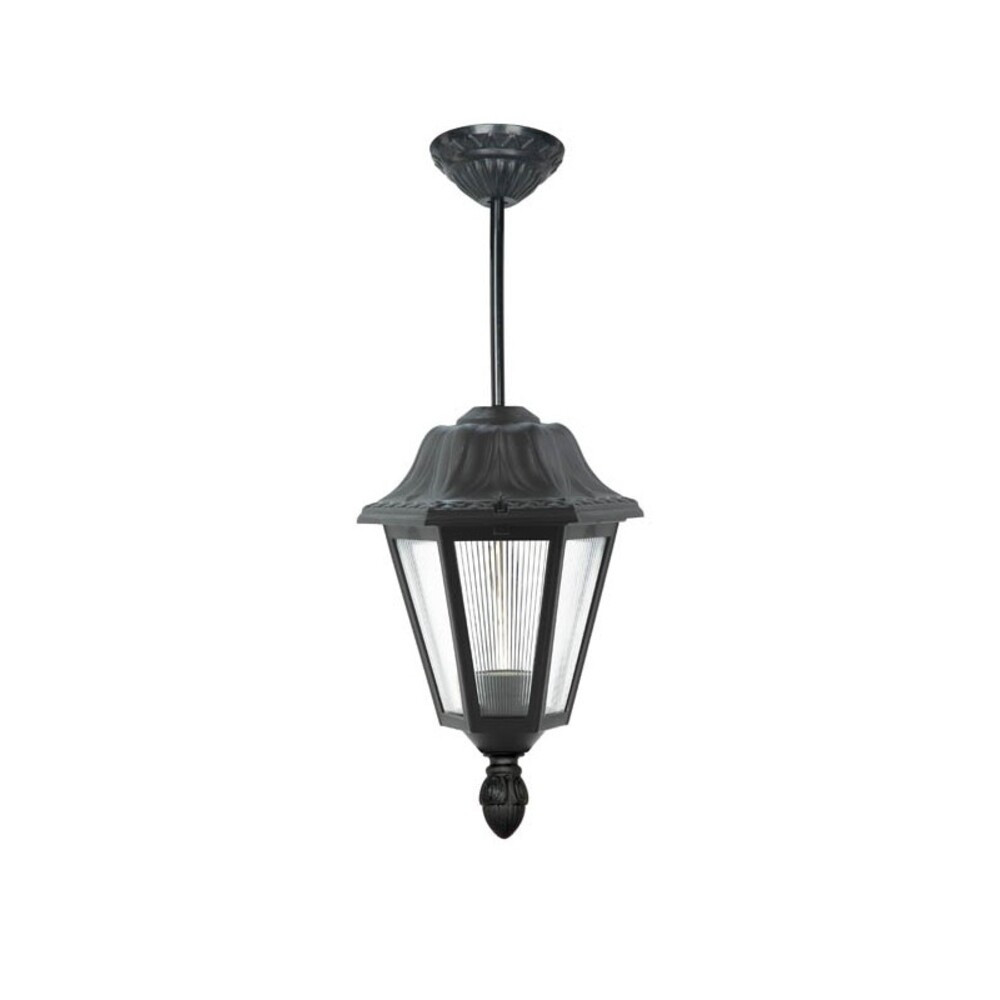 Kültéri függeszték VERONA-H E27 fekete IP44 műanyag 240x240x500mm 3242080 VITO