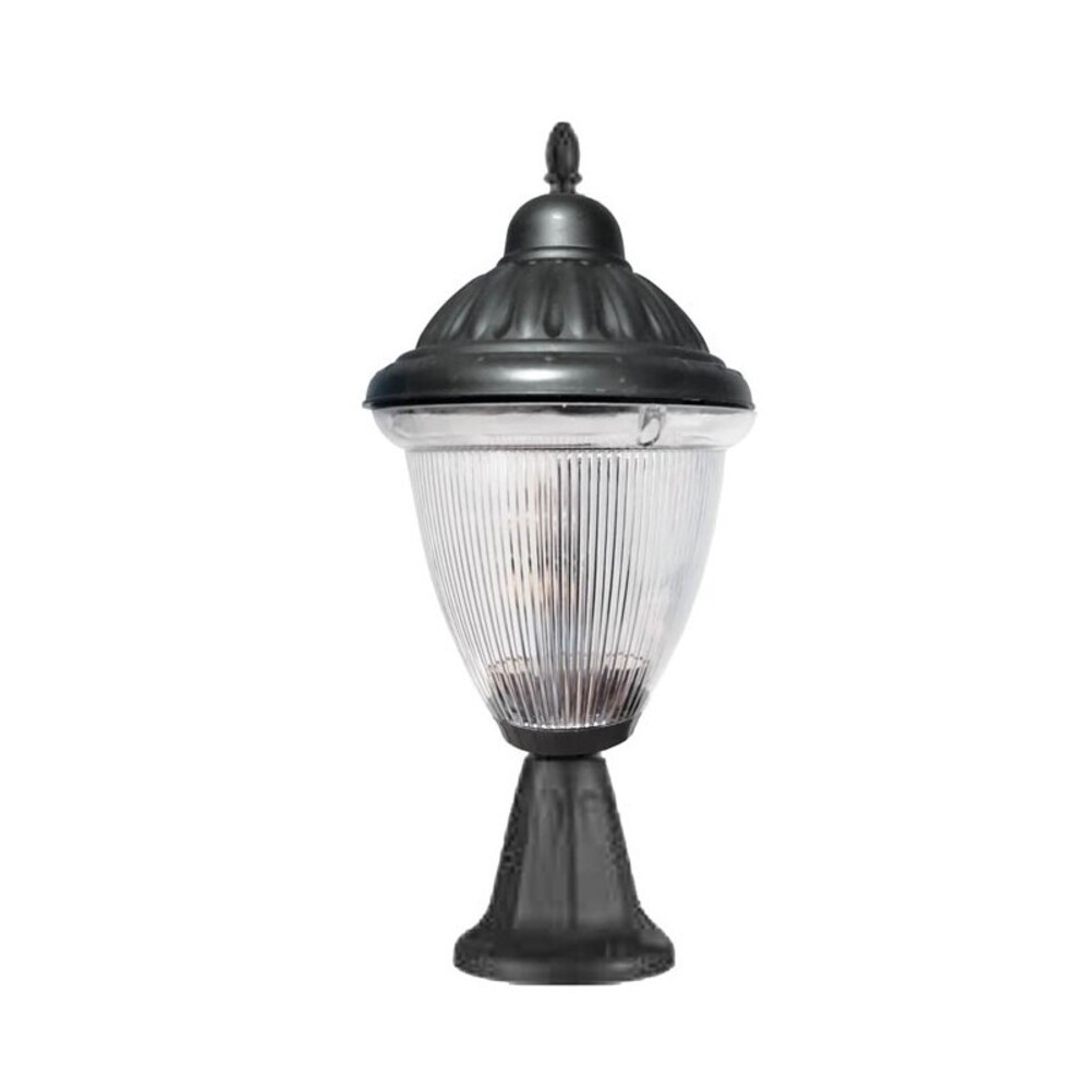 LIVORNO-46 kültéri kerti lámpa E27 fekete IP44 műanyag Φ230x460mm fekete 3242220 VITO