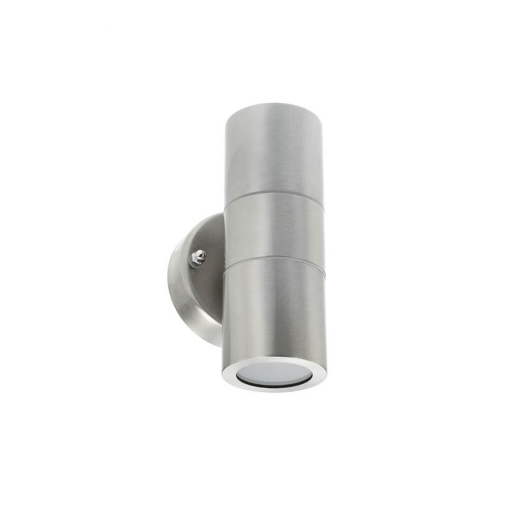 VEGAS kültéri fali lámpa, 2xGU10, Φ60x160x93mm, IP44, rozsdamentes acél, nikkel, 3240550 VITO