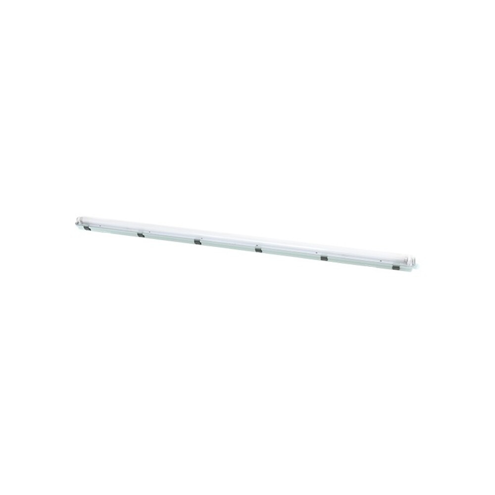 Por- és páramentes lámpatest 1x LED T8 G13 fénycsőhöz egyoldali betáplálás 1560x70x76mm szürke 3310740 VITO