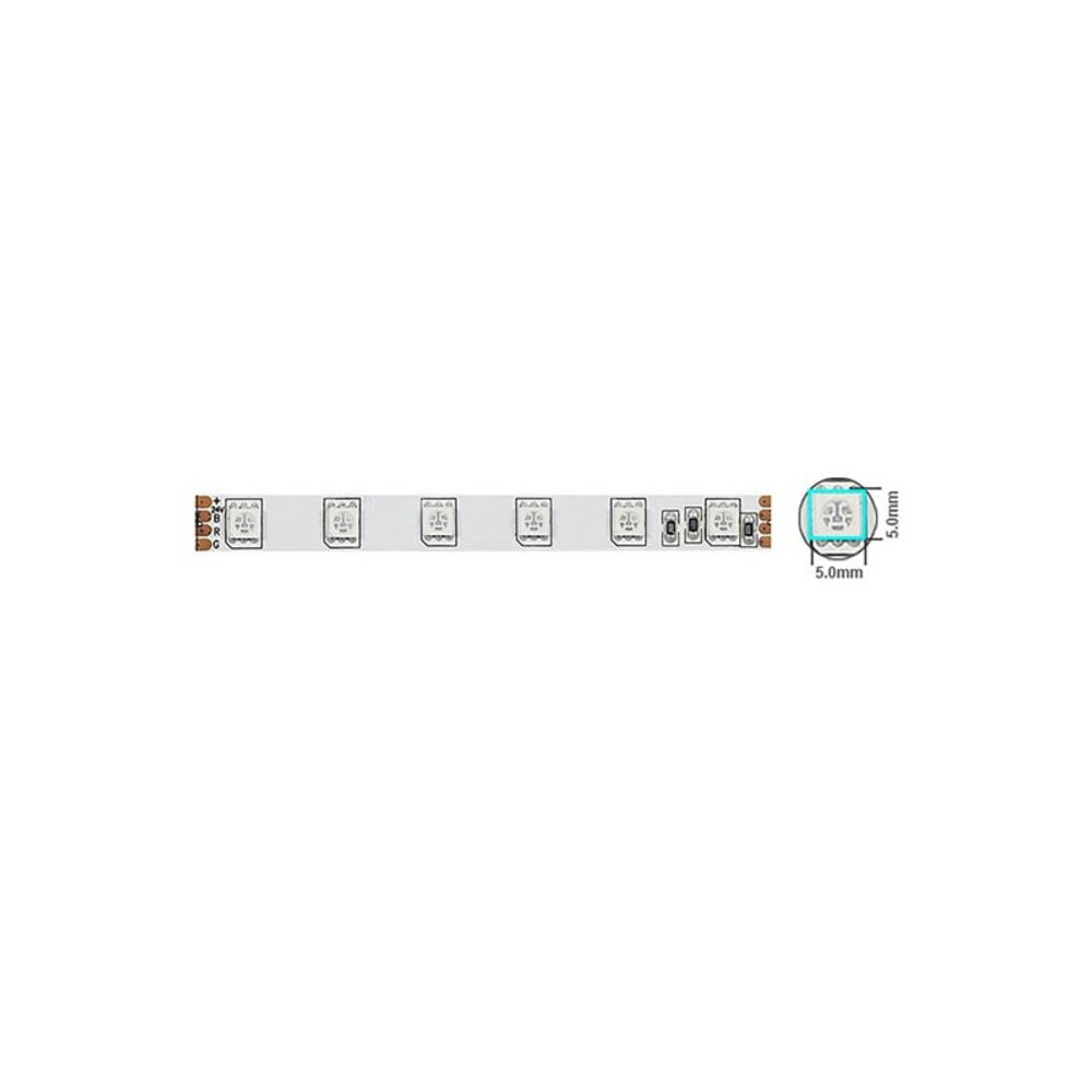 SMD LED szalag LEDStrip+ 12V 5050 60 LED/m 14,4W/m 600lm IP20 RGB 5m/tekercs vághatóság 5cm 5501670 VITO
