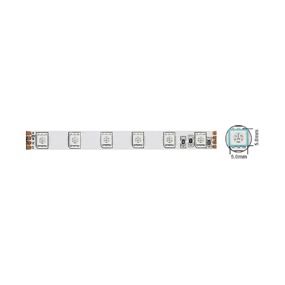 SMD LED szalag LEDStrip+ 24V 60x5050 14.4W/m RGB 1470lm/m IP20 3m öntapadós hátoldallal 10mm 5m/tekercs vághatóság 10cm 5540500 VITO