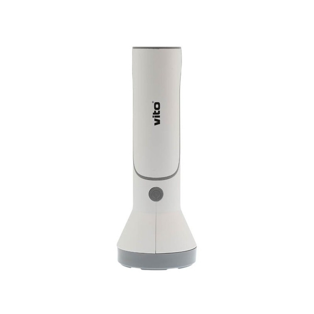 LED tölthető zseblámpa LAMPAS-8 3W+1,4W 190lm 6000K (hideg fehér) fehér-szürke 5000420 VITO