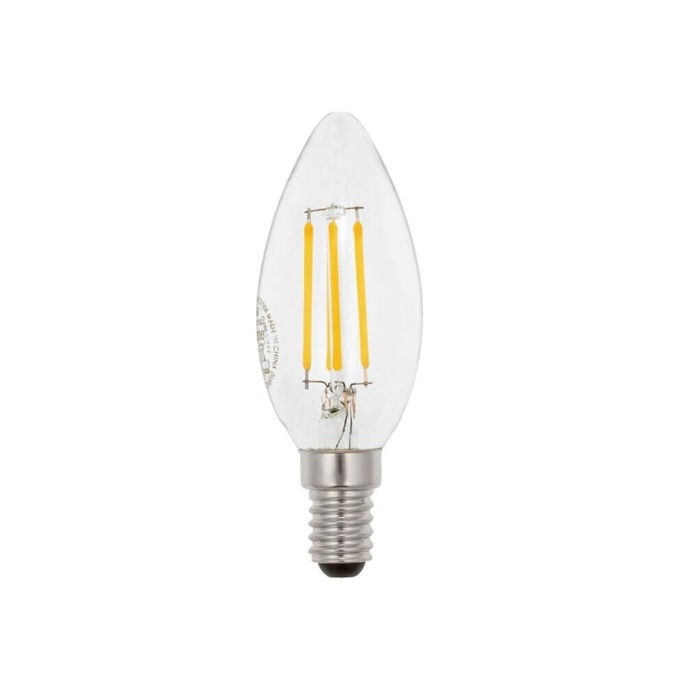 LED filament gyertya izzó LEDISONE-2-CLEAR C35 E14 6W 666lm szabályozható 4000K (természetes fehér) 1518350 VITO