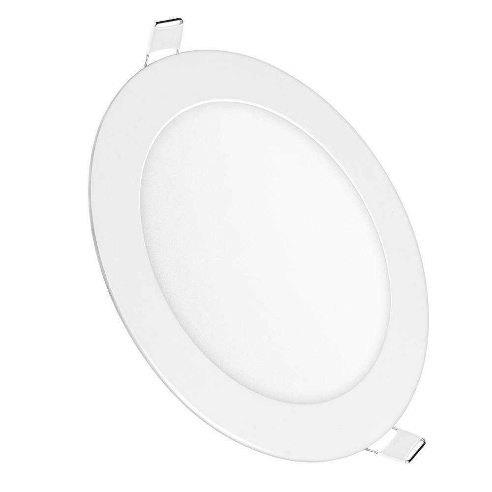 LED mini panel kerek otthoni kiadás, 6W, 4500K, természetes fehér, 390 lm, fehér, Optonica, 2474