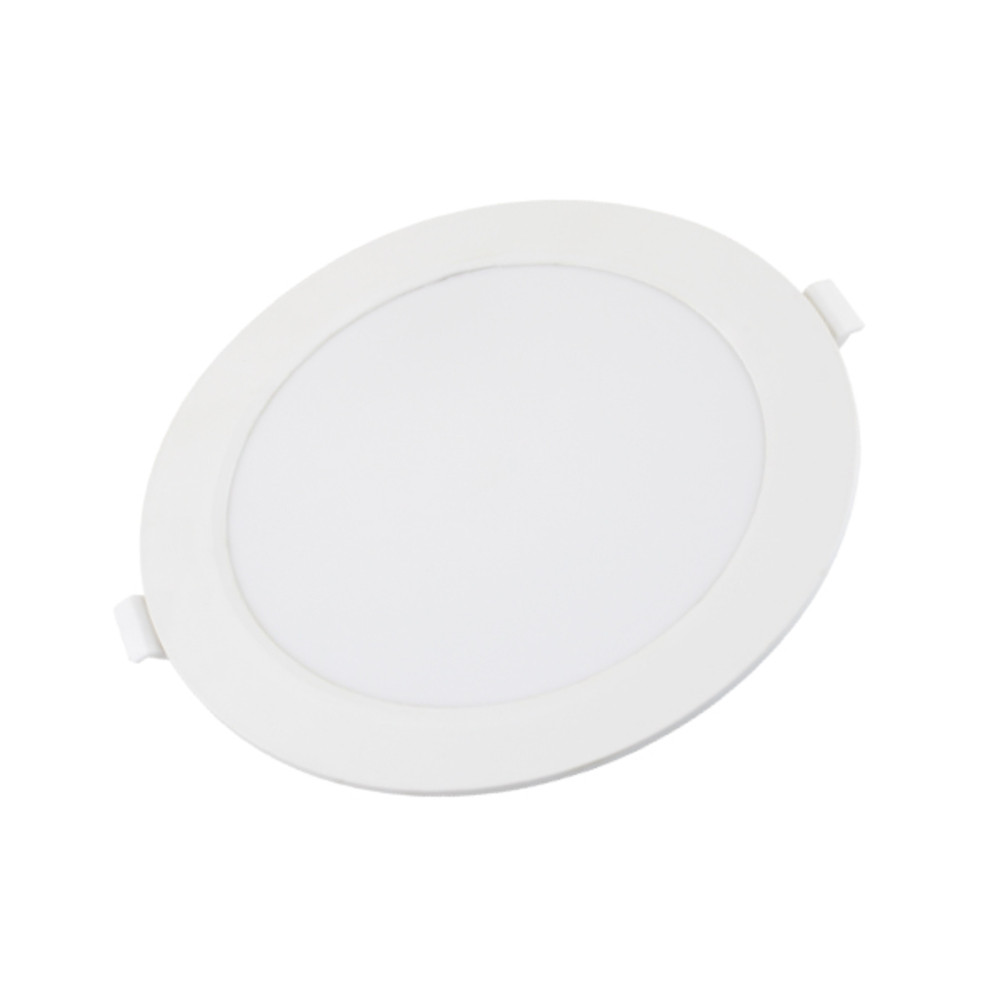 LED háttérvilágítású vékony mini kerek panel, 18W, 4500K, természetes fehér, 1350 lm, fehér, Optonica, 2958