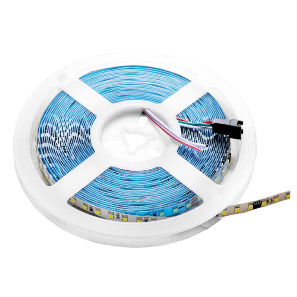 LED szalag készlet tápegység 12v + távirányító + 5m 2835 LED szalag tekercs IP65, 4,8W, 4000K, természetes fehér, dimmelhető, 432 lm, Optonica, 4417