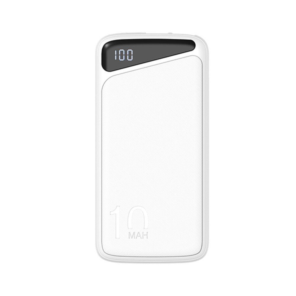 10000mah 3,7v fehér külső akkumulátor, mikro/c típusú, maximális teljesítmény: 22,5w, Optonica, 7693