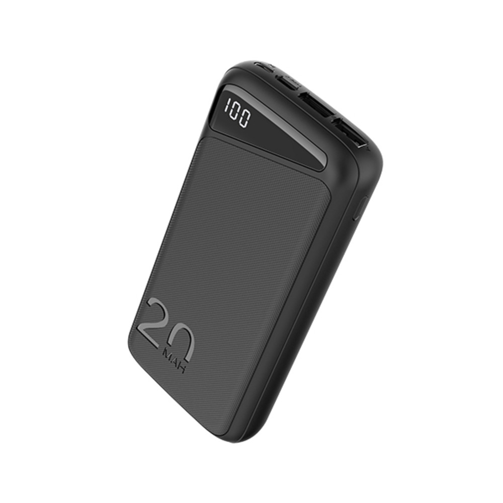 20000mah 3,7v-os fekete mikro/c típusú power bank max. teljesítmény: dc 22,5w, Optonica, 7695