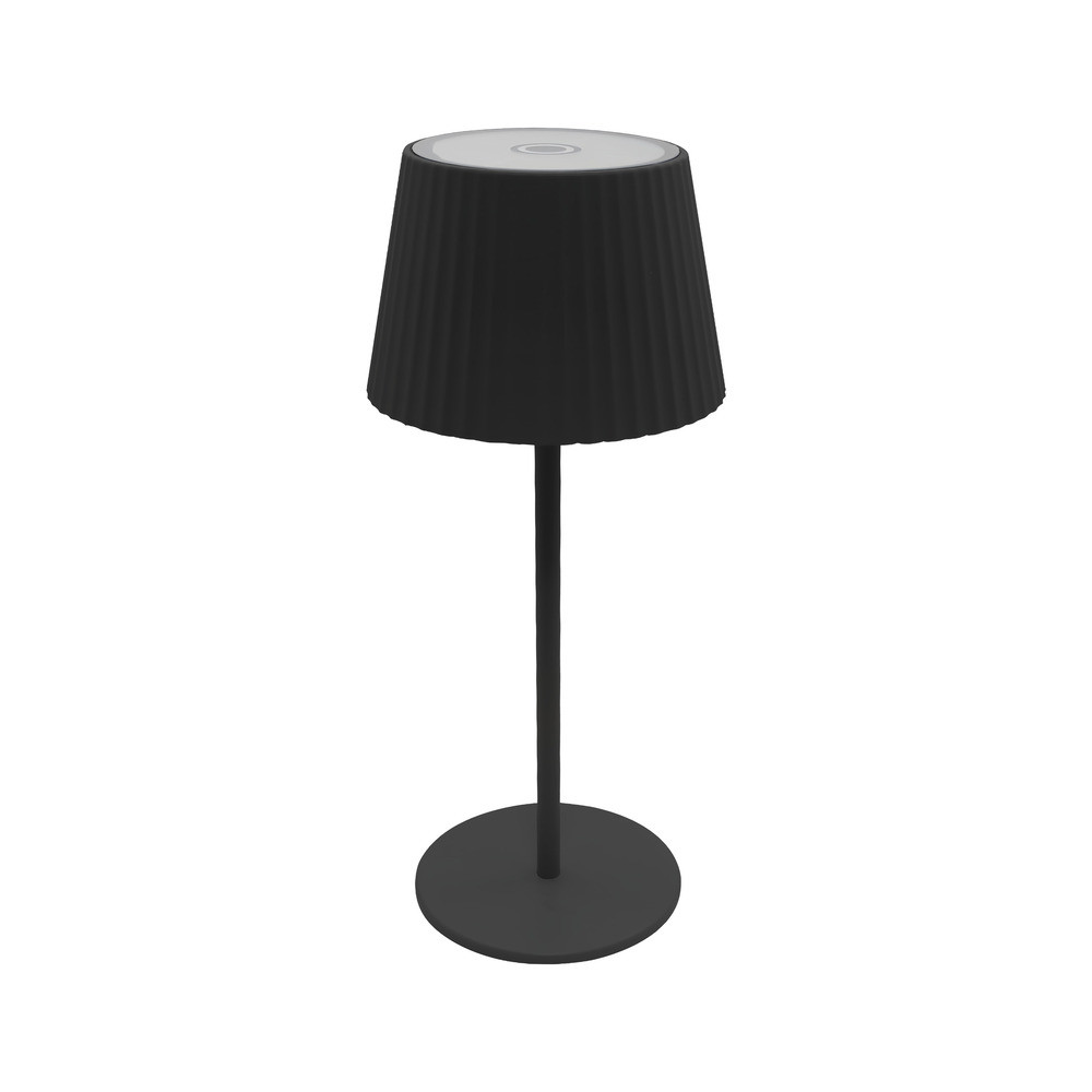 Újratölthető napelemes asztali lámpa, 2,5W, 2700K, meleg fehér, dimmelhető, 280 lm, króm, IP54, Optonica, 251