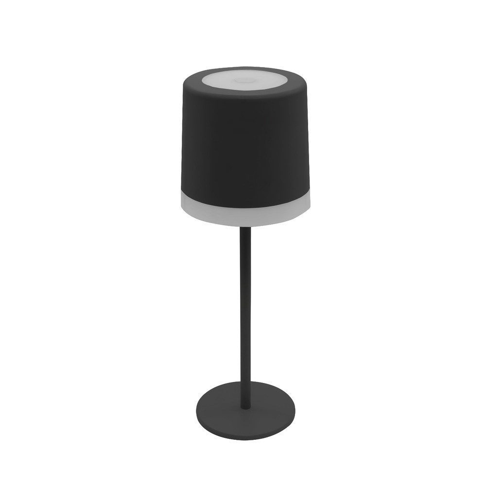 Újratölthető asztali lámpa, 2,5W, 2700K, meleg fehér, dimmelhető, 280 lm, króm, IP54, Optonica, 254