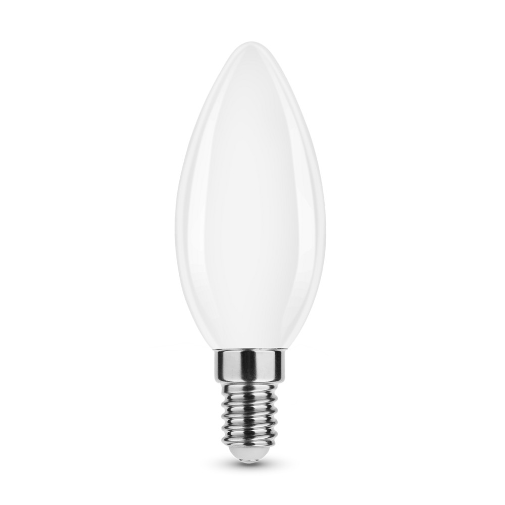 Modee LED Izzó Filament Milky Gyertya C35 7W E14 360° 4000K (806 lumen) ERP