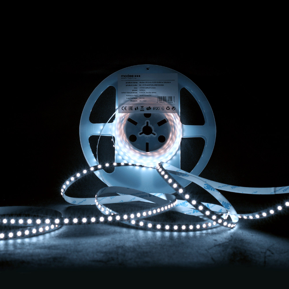 Modee LED Szalag DC12V 9,6W/m 120LED/m 8mm IP20 6000K (1080 lumen/m) B5