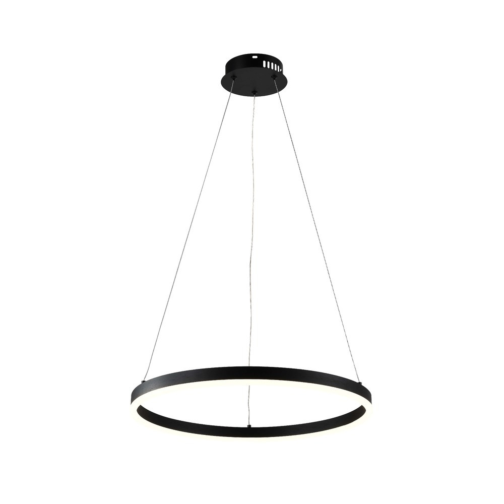 LED függesztett lámpa 22w fekete, 3000K, meleg fehér, 1760 lm, Optonica, 19031