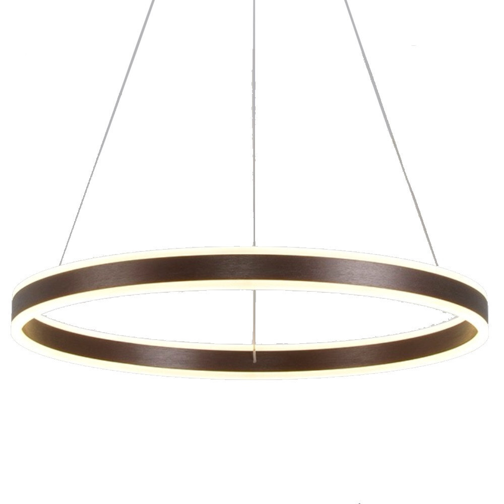LED függesztett lámpa 60w homokfekete, 3000K, meleg fehér, 4800 lm, Optonica, 19036