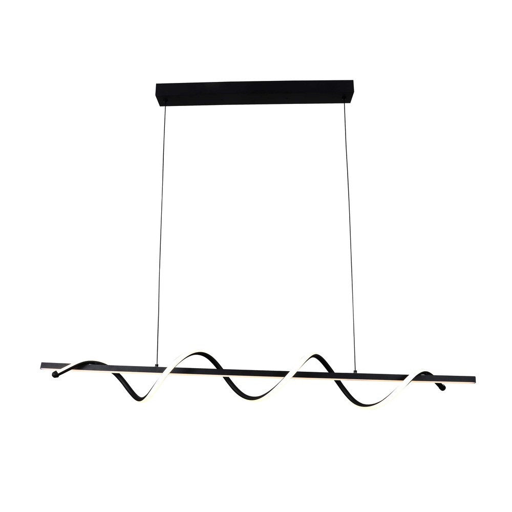 LED függesztett lámpa 30w homokfekete, 3000K, meleg fehér, 2400 lm, Optonica, 19040