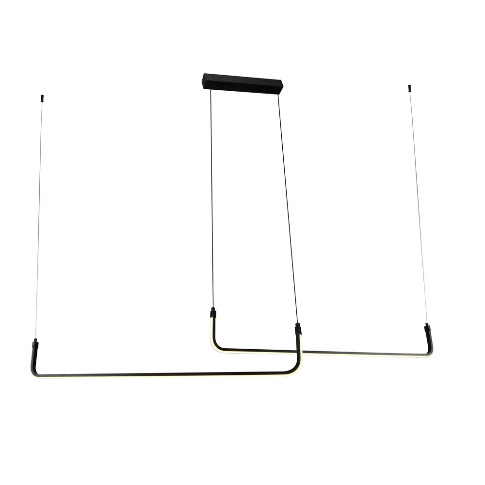 LED függesztett lámpa 25w homokfekete, 3000K, meleg fehér, 2000 lm, Optonica, 19041