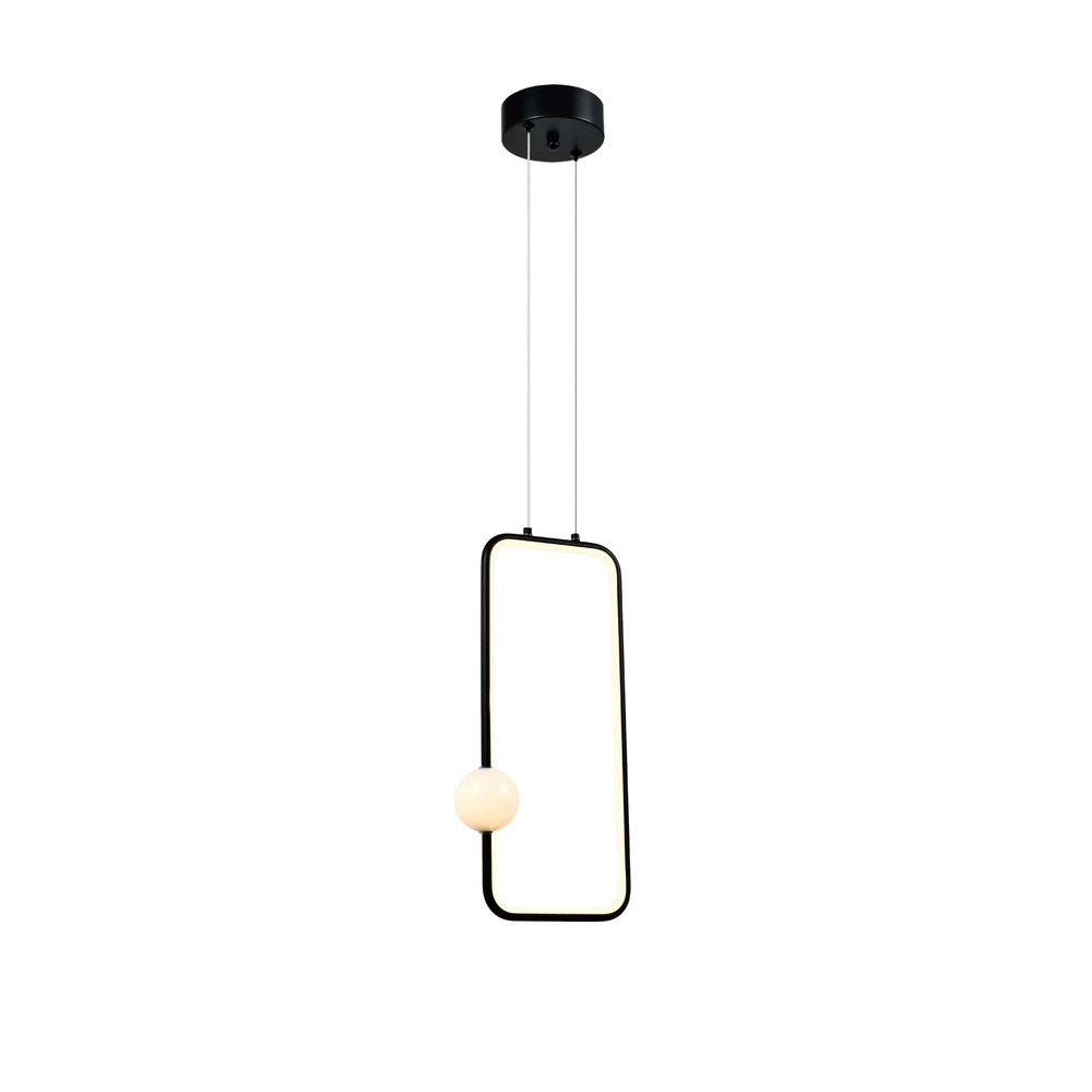 LED függesztett lámpa 15w homokfekete, 3000K, meleg fehér, 1200 lm, Optonica, 19048