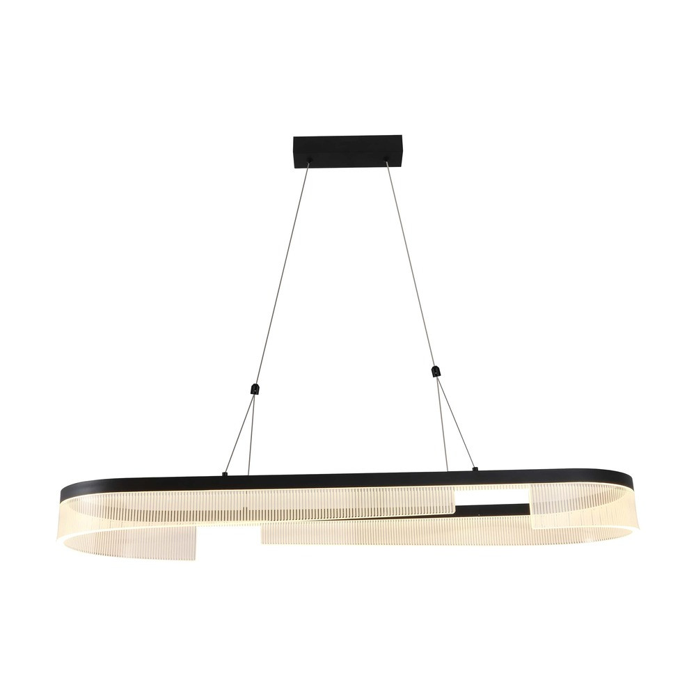 LED függesztett lámpa 30w homokfekete, 3000K, meleg fehér, 2400 lm, Optonica, 19052