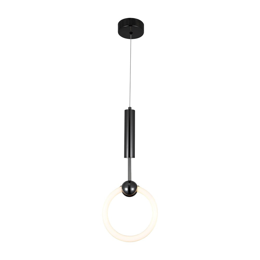 LED függesztett lámpa 10w fekete, 3000K, meleg fehér, 800 lm, Optonica, 19068