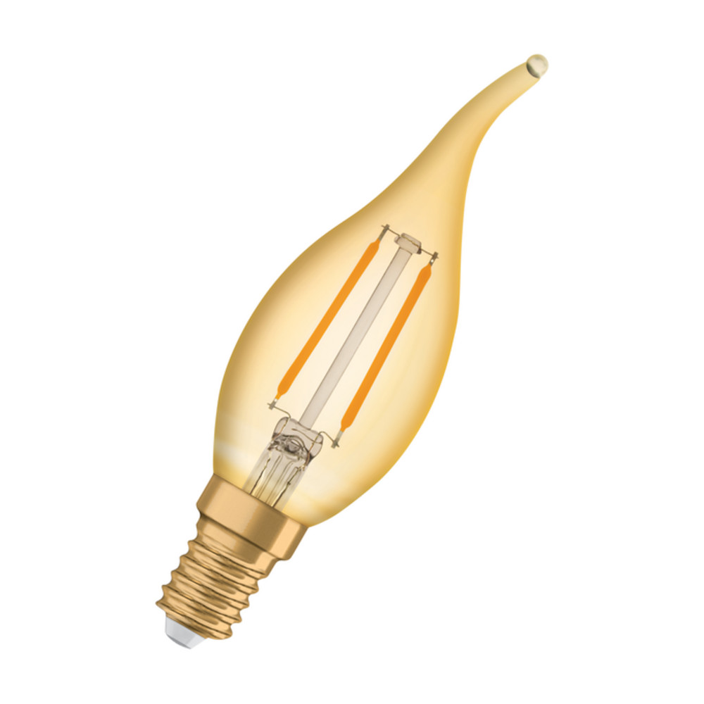 Vintage 1906 Classic BA 12 Filament izzó 1.5W 824 Gold E14, IP20, 120lm, 2400K, meleg fehér, CRI>80