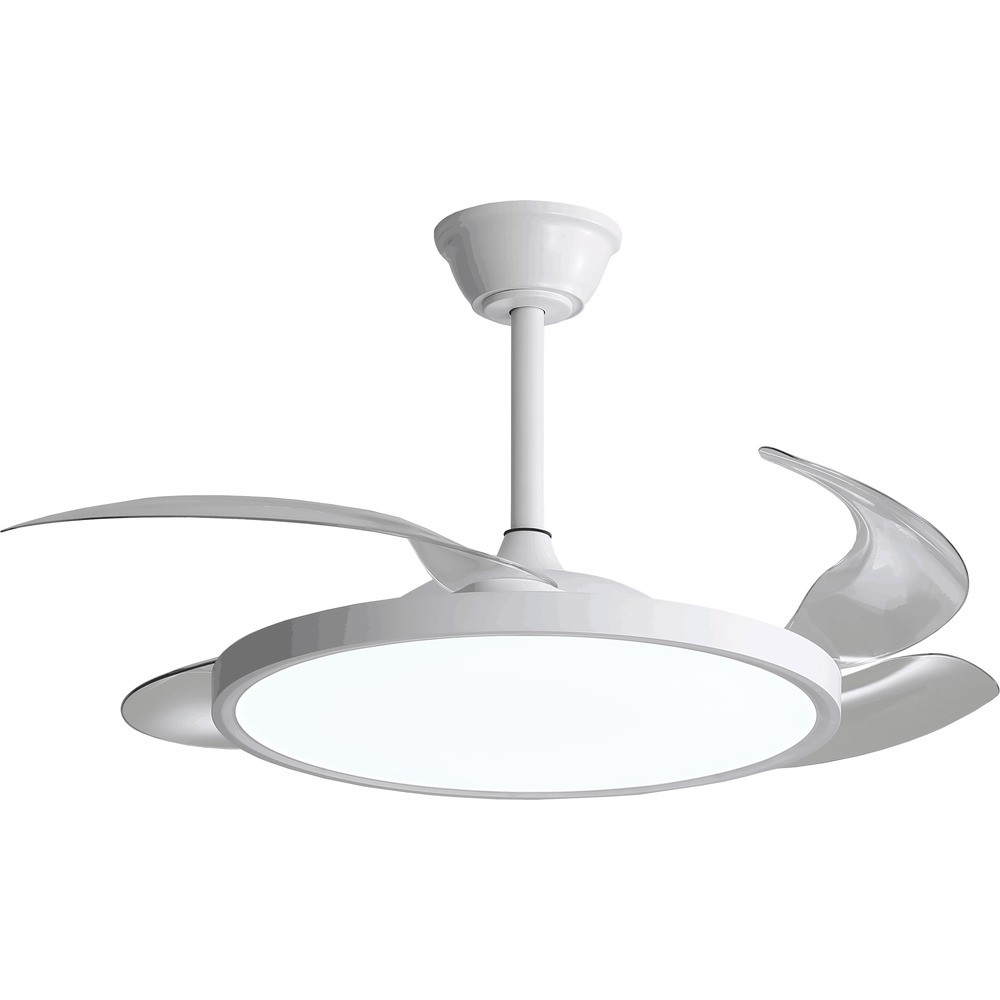 LED mennyezeti ventilátor 36w/3CCT fehér slim + távirányító, dimmelhető, 2880 lm, Optonica, 19104