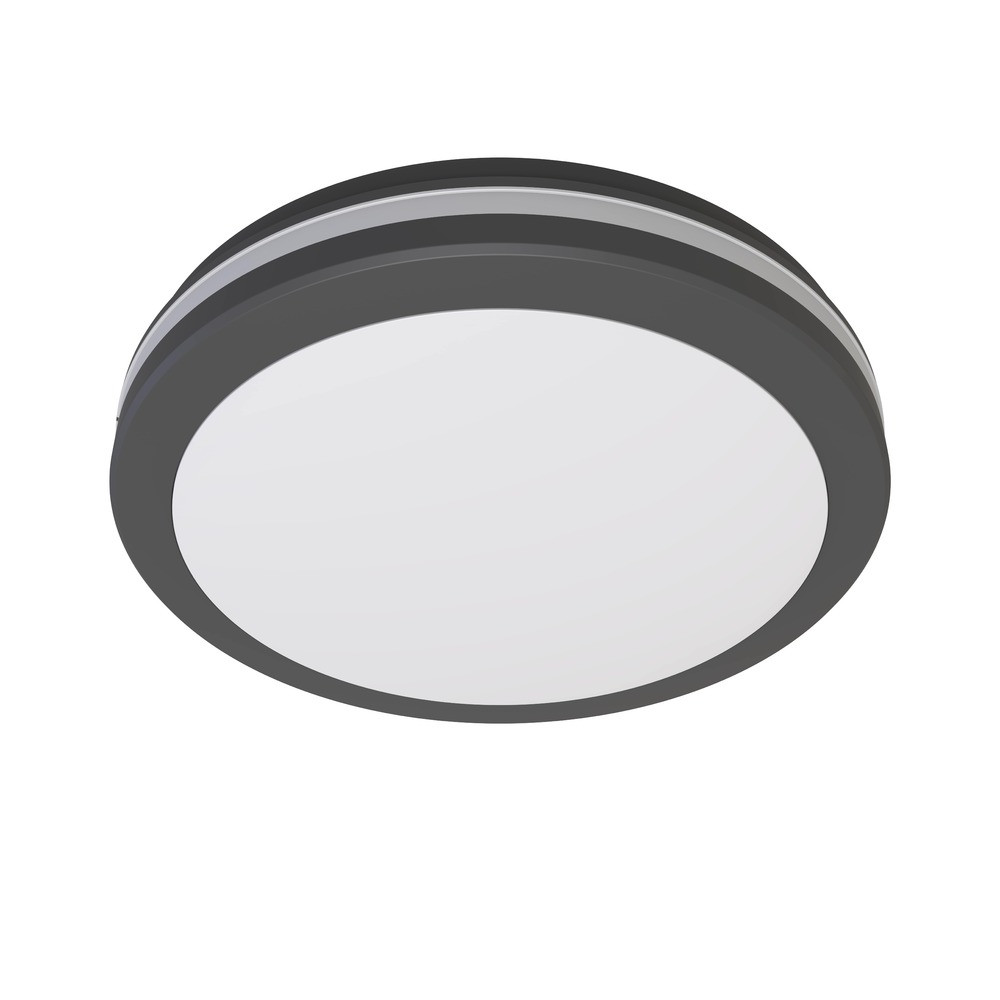 LED kültéri mennyezeti lámpa fekete 30w CCT IP65, 3000 lm, Optonica, 2824