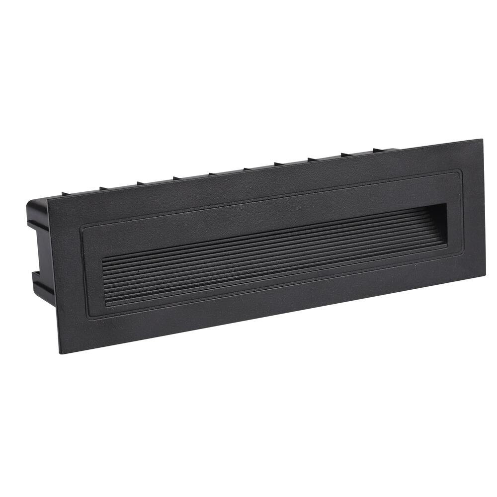 LED lépcsőlámpa, négyzet alakú, fekete, 6W, 4200K, természetes fehér, 480 lm, IP65, Optonica, 7502