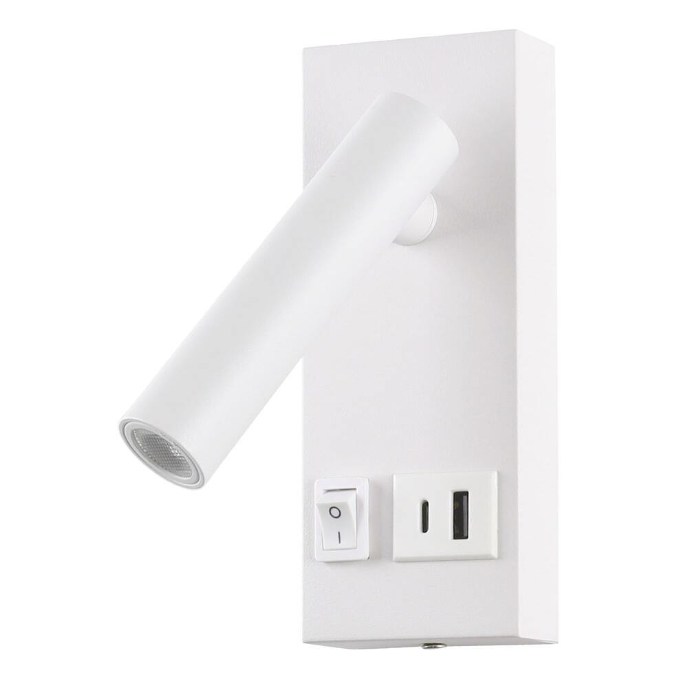 LED szekrényvilágítás 2w IP20 be/ki kapcsolóval + usb fehér 4200k, természetes fehér, 140 lm, Optonica, 7592