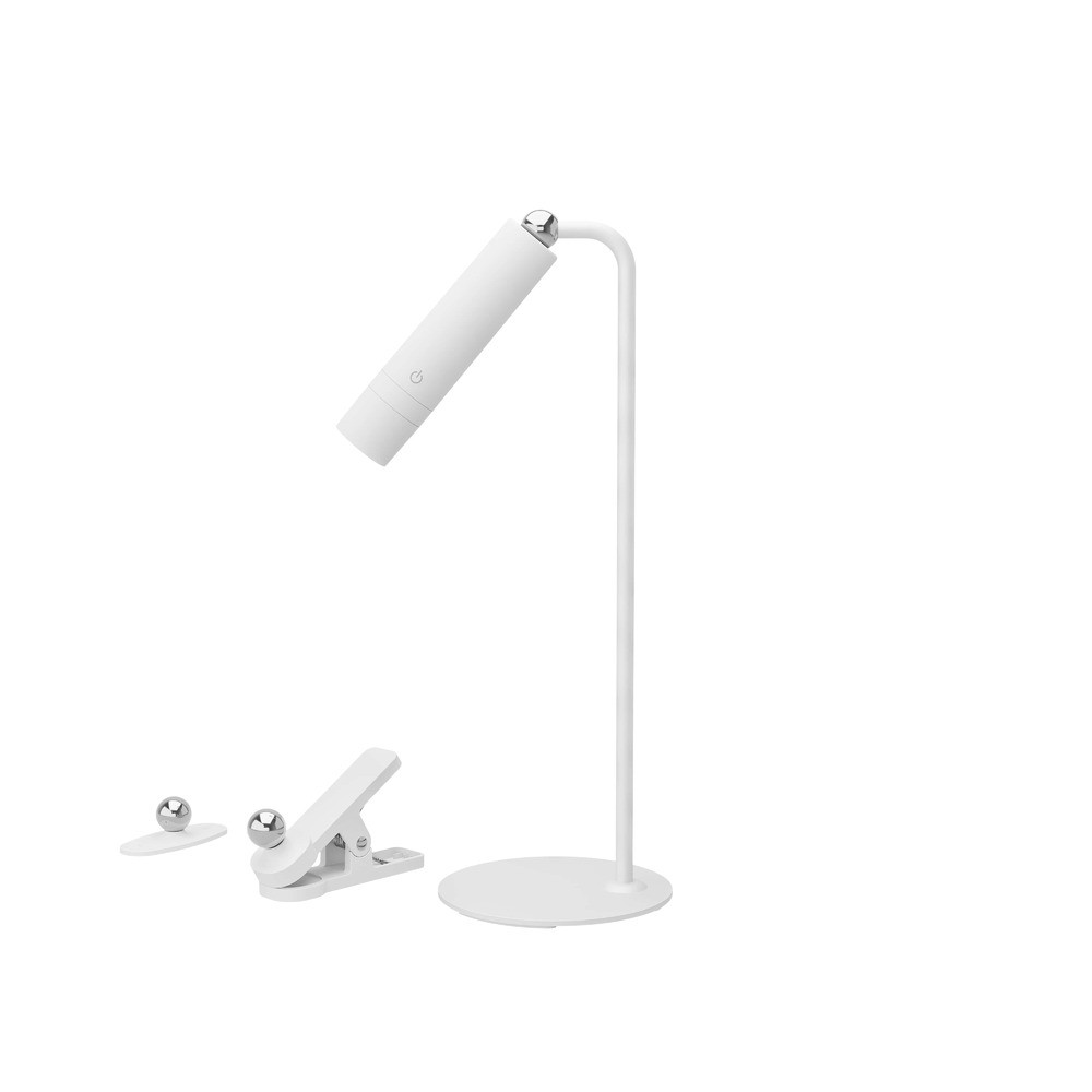 LED asztali lámpa, multifunkciós, vezeték nélküli, 3w, 4000k, fehér, természetes fehér, dimmelhető, 240 lm, Optonica, 271