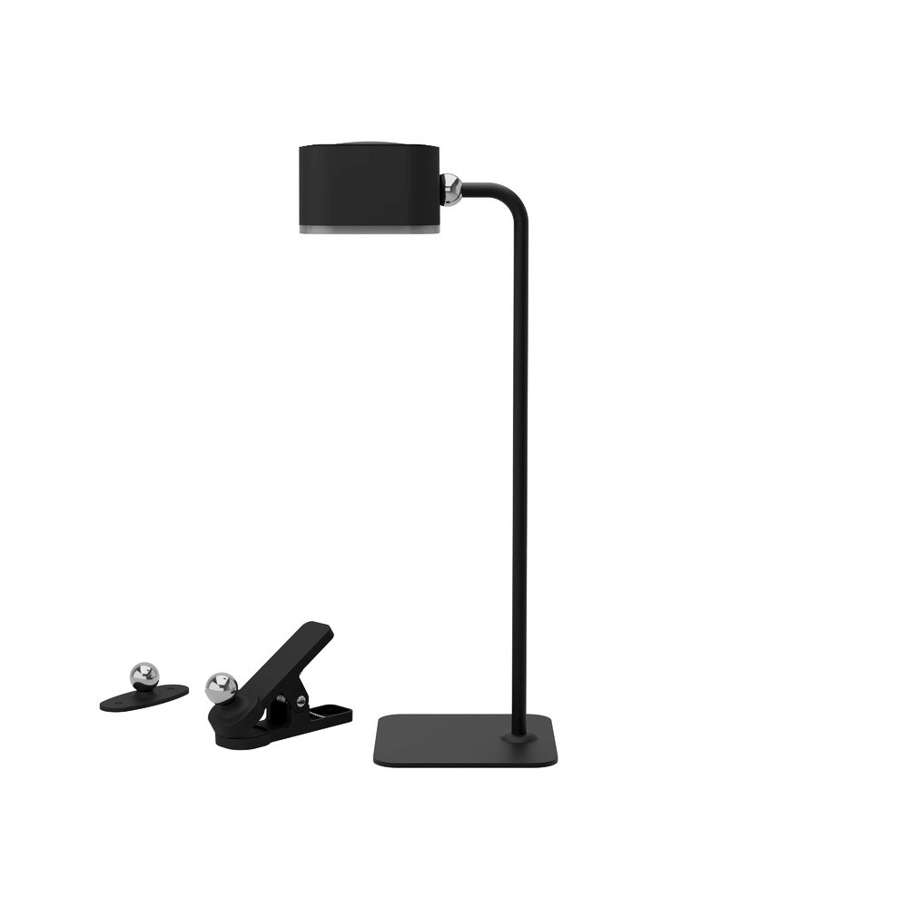 LED asztali lámpa, multifunkciós, vezeték nélküli, 3w, CCT, fekete, dimmelhető, 240 lm, Optonica, 274