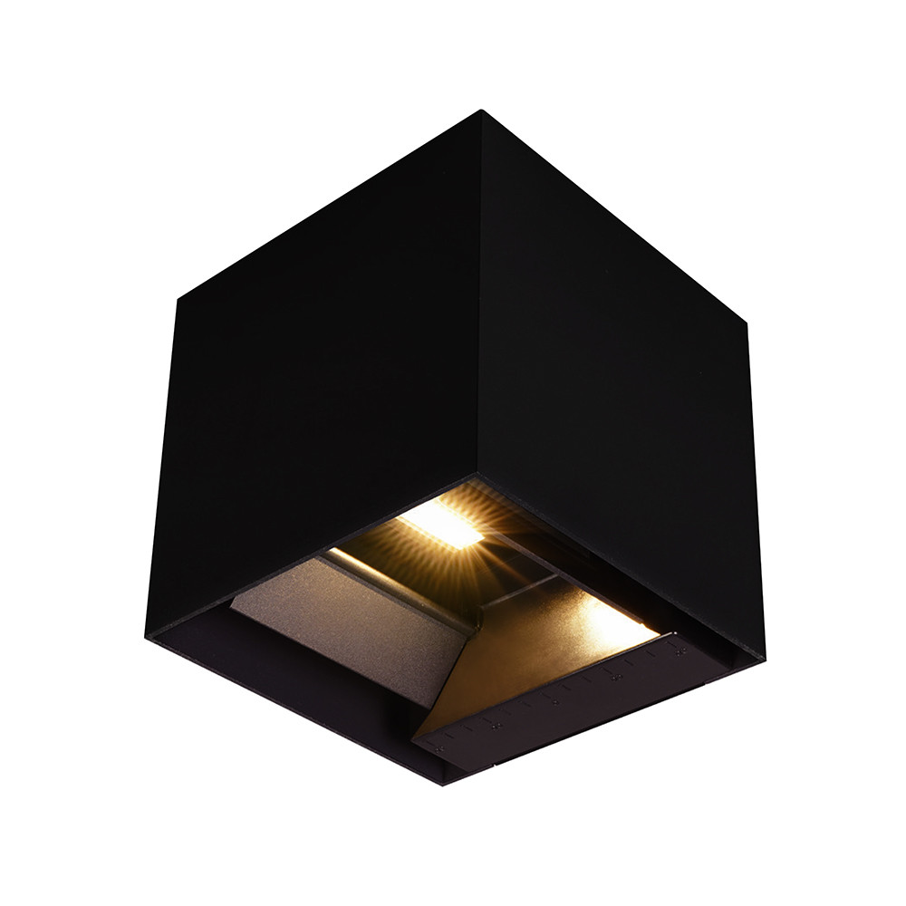 Szolár LED fali lámpa mozgásérzékelővel, 9w, CCT, 800lm, 90°, fekete, IP65, V-TAC, 23770