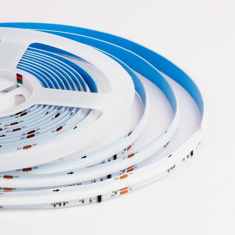 Digitális LED szalag, RGBW, W=természetes fehér, 24V, COB, DOTLESS, 784 LED/m, 7 W/m, Miboxer, SPI4N02C